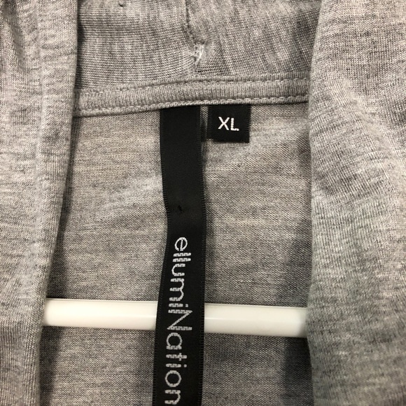 ellumiNation Gray Fly Away Cardigan with Sleeveless Tunic Top XL - Picture 6 of 6